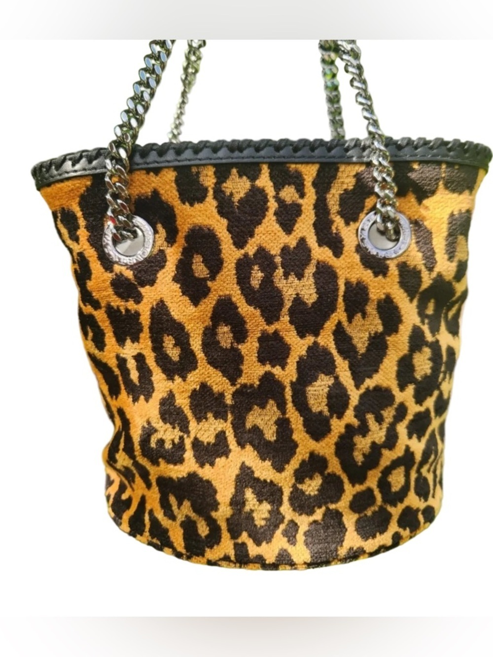 🔥🔥🔥 EUC Stella McCartney Leopard Jacquard Bucket Bag Reduced To Buy Now & Save - Picture 11 of 13